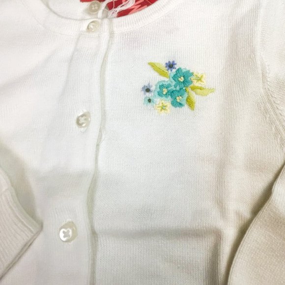 NWT Gymboree Girl Flower Cardigan Sweater Size 2T - Picture 2 of 7